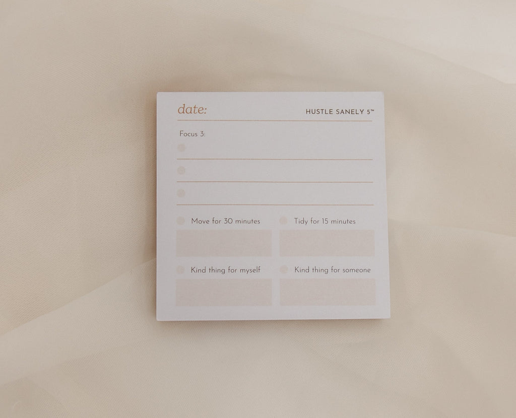 Hustle Sanely 5™ Sticky Notes (2026 Version) launching 9/18 to the waitlist!