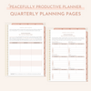 Digital Undated Quarterly Peacefully Productive Planner®