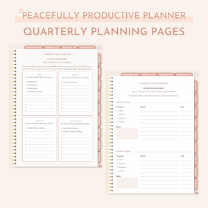 Digital Undated Quarterly Peacefully Productive Planner®