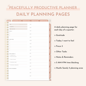 Digital Daily Peacefully Productive Planner® (Undated)