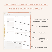 Load image into Gallery viewer, Digital Daily Peacefully Productive Planner® (Undated)