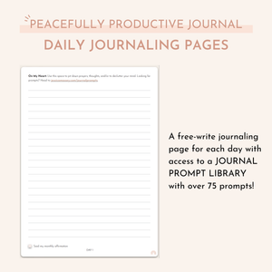 Digital Peacefully Productive Journal™