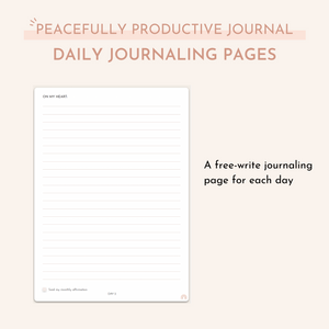 Digital Peacefully Productive Journal™