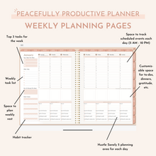 Load image into Gallery viewer, Digital 2024 Weekly Peacefully Productive Planner®