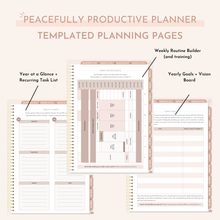 Load image into Gallery viewer, Digital Undated Quarterly Peacefully Productive Planner®