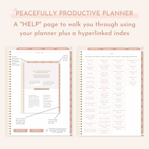 Digital Monthly Peacefully Productive Planner® (Undated)
