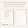 Digital Monthly Peacefully Productive Planner® (Undated)