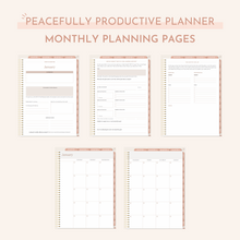Load image into Gallery viewer, Digital Monthly Peacefully Productive Planner® (Undated)