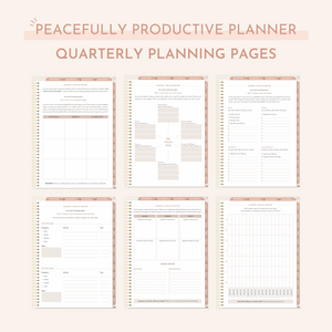 Digital Monthly Peacefully Productive Planner® (Undated)