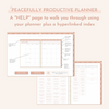 Digital 2026 Weekly Peacefully Productive Planner®