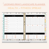 Digital Leopard Print Planner | Undated Landscape
