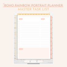 Load image into Gallery viewer, Digital Boho Rainbow Build Your Own Planner | Undated Portrait (with 10 inserts)