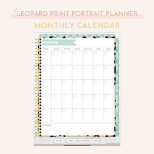Load image into Gallery viewer, Digital Leopard Print Planner | Undated Portrait
