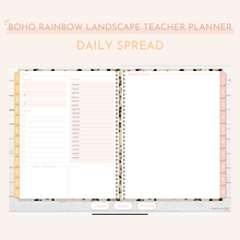 Load image into Gallery viewer, Digital Leopard Print Teacher Planner | Undated Landscape (with 25 inserts)