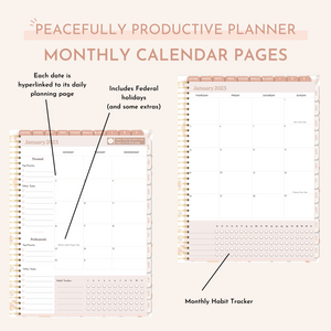 Digital 2023 Daily Peacefully Productive Planner®