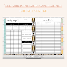 Load image into Gallery viewer, Digital Leopard Print Planner | Undated Landscape