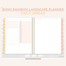 Load image into Gallery viewer, Digital Boho Rainbow Build Your Own Planner | Undated Landscape (with 10 Inserts)