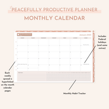 Load image into Gallery viewer, Digital 2023 Weekly Peacefully Productive Planner®